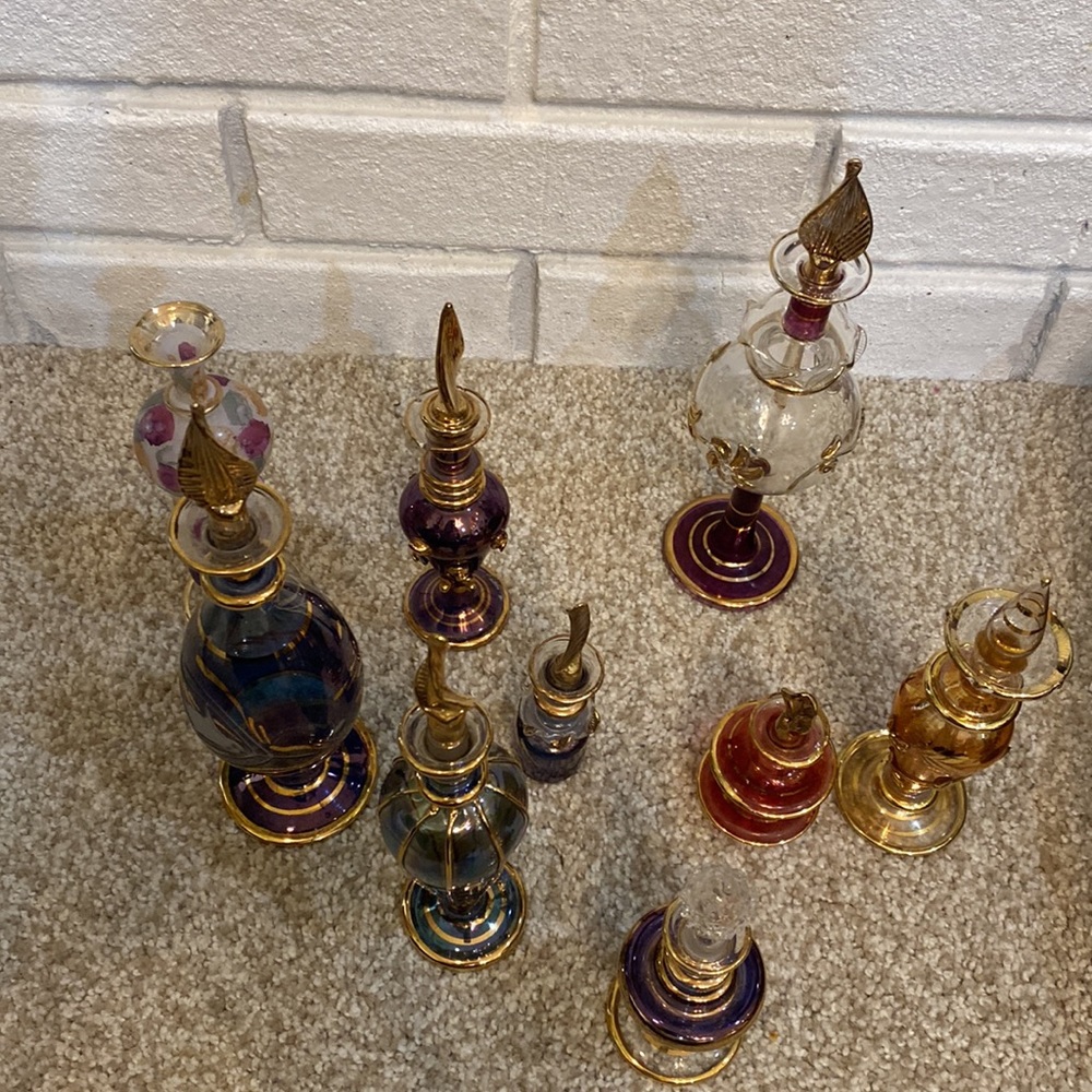 Egyptian Handblown glass perfume bottles - Picture 12 of 13